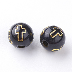 Plating Acrylic Beads&nbsp;X-PACR-Q113-13