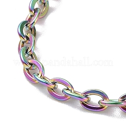 Ion Plating(IP) 304 Stainless Steel Cross Chain Necklaces&nbsp;NJEW-F262-03-A