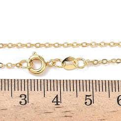 2MM Brass Cable Chain Necklaces&nbsp;NJEW-G183-03G-01