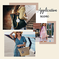 4Pcs 3 Colors Imitation Leather Badge Display Holder&nbsp;HJEW-CL0001-02A