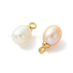 3Pcs 3 Colors Natural Cultured Freshwater Pearl Pendants&nbsp;PALLOY-JF05531