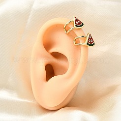 Brass Cuff Earrings&nbsp;EJEW-C186-02D-G