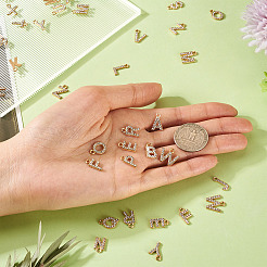 2 Sets Alloy Rhinestone Charms&nbsp;ENAM-TA0008-99LG