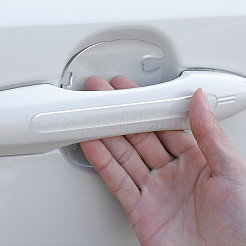 Car Door Handle Bling Plastic Protective Sticker&nbsp;AJEW-WH0518-77