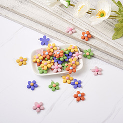 40Pcs 5 Colors Resin Pendants&nbsp;RESI-TA0001-40