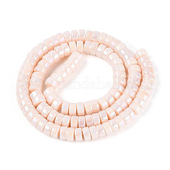 AB Color Plated Opaque Glass Beads Strands&nbsp;GLAA-T026-3x6mm-P11