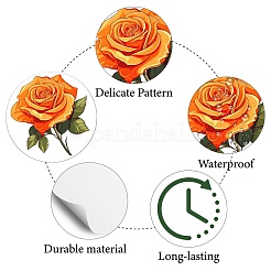 8 Sheets Plastic Waterproof Self-Adhesive Picture Stickers&nbsp;DIY-WH0428-078