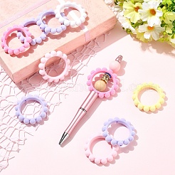10Pcs Flocky Acrylic Beads&nbsp;OACR-YW0004-08
