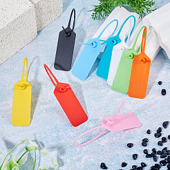 90Pcs 9 Colors Rectangle Plastic Hang Tag Fasteners&nbsp;FIND-TA0010-03