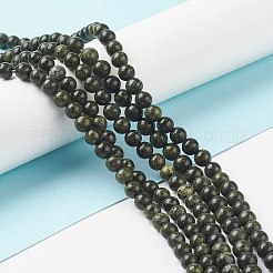 Natural Serpentine/Green Lace Stone Beads Strands&nbsp;X-G-S259-15-6mm-1