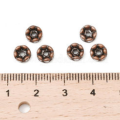 Brass Rhinestone Spacer Beads&nbsp;X-RB-A014-L6mm-01R-NF