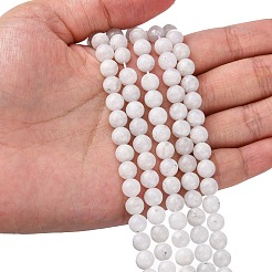 Natural Rainbow Moonstone Beads Strands&nbsp;G-C068-6mm-1