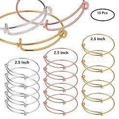 Adjustable Brass Bangles Making&nbsp;BJEW-BC0002-03