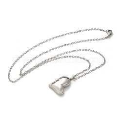 304 Stainless Steel Forever in My Heart Keepsake Ashes Memorial Pendant Necklaces&nbsp;NJEW-P326-04P