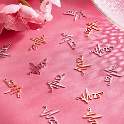 20Pcs 2 Colors Alloy Rhinestone & Brass Links&nbsp;KK-PH0003-93