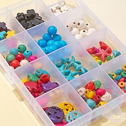 180Pcs 12 Style Synthetic Turquoise Beads&nbsp;TURQ-FS0001-02