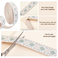 10Yards Vintage Jacquard Polyester Ribbon&nbsp;OCOR-ME0001-79B