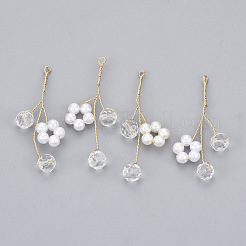 ABS Plastic Imitation Pearl Pendants&nbsp;KK-N235-011