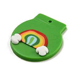 Saint Patrick's Day Handmade Polymer Clay Pendants&nbsp;CLAY-E008-02A
