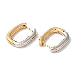 Rectangle Ion Plating(IP) 304 Stainless Steel Hoop Earrings for Women&nbsp;EJEW-L287-059GP
