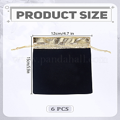 6Pcs Velvet Jewelry Pouches Bags&nbsp;TP-LP0001-01