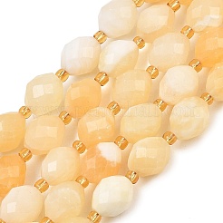 Natural Yellow Jade Beads Strands&nbsp;GG-CBA702E-B01