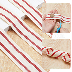 Polyester Stripe Ribbon&nbsp;OCOR-WH0109-368D
