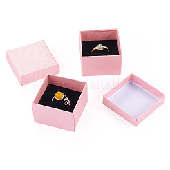 Shell Textured Paper Jewelry Ring Storage Gift Boxes&nbsp;CON-TAC0014-15D