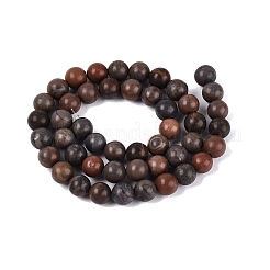 Natural Dendritic Jasper Beads Strands&nbsp;G-Q601-13A-01