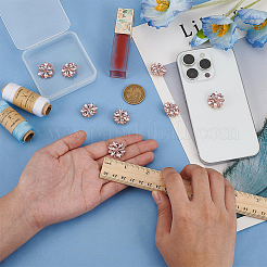 10Pcs Alloy Rhinestone Shank Buttons&nbsp;BUTT-FG0001-41A