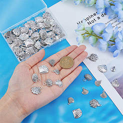 120Pcs 6 Styles  Tibetan Style Alloy Pendants&nbsp;TIBEP-DC0001-32