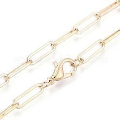 Brass Paperclip Chains&nbsp;MAK-S072-14A-G