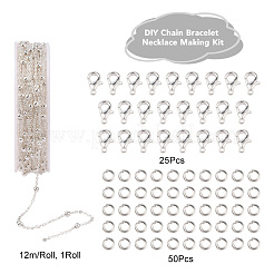 DIY Chain Bracelet Necklace Making Kit&nbsp;DIY-YW0005-92S