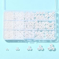 448Pcs 5 Styles ABS Plastic Imitation Pearl Beads&nbsp;KY-FS0001-45