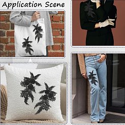 2Pairs Polyester Clothing Patches&nbsp;PATC-GF0001-72A