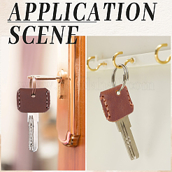 8Pcs 4 Colors Cowhide Key Sleeve&nbsp;FIND-CL0001-83