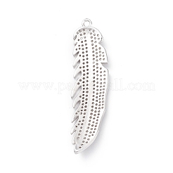 Rack Plating Brass Micro Pave Clear Cubic Zirconia Big Pendants&nbsp;KK-L155-65P