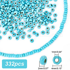 2 Strands Faceted Rondelle Synthetic Turquoise Beads Strands&nbsp;TURQ-AR0001-38