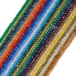 23 Strands 23 Colors Electroplate Glass Beads Strands&nbsp;EGLA-TA0013-80C