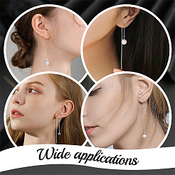 10Pcs Brass Stud Earring Findings&nbsp;KK-BBC0004-09P