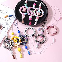 5Pcs Ring Food Grade Eco-Friendly Silicone Focal Beads&nbsp;JX894L