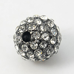 Alloy Rhinestone Beads&nbsp;RB-A034-10mm-B