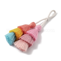 Handmade Macrame Nylon Thread Pendant Decorations&nbsp;HJEW-P019-13C