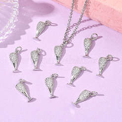 SHEGRACE Brass Clear Cubic Zirconia Pendants&nbsp;XGRQ3K848-525P