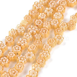 Handmade Millefiori Glass Bead Strands&nbsp;LAMP-J035-4mm