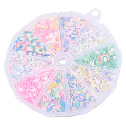 60G 10 Styles Handmade Polymer Clay Cabochons&nbsp;CLAY-TA0001-70