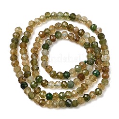 Natural Green Tourmaline Beads Strands&nbsp;G-G294-C01-4x3mm