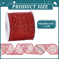 1 Roll Polyester Ribbons with Sequins&nbsp;OCOR-NB0002-48A