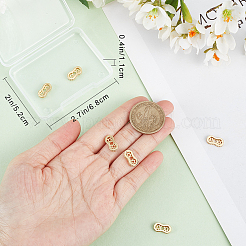 8Pcs Brass Micro Pave Cubic Zirconia Spacer Bars&nbsp;ZIRC-BBC0002-04