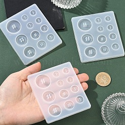 3Pcs Silicone Button Molds&nbsp;DIY-YW0017-98